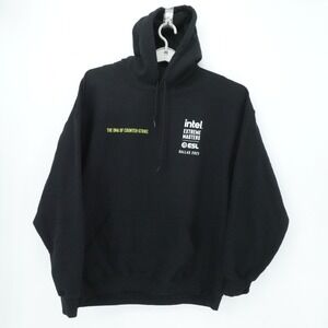 Intel Extreme Master Hoodie Men XL Black ESL Dallas 2023 Counter Strike Gamer